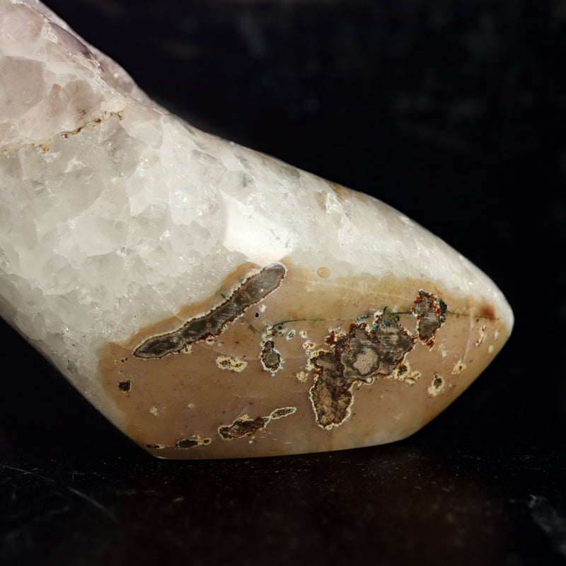 Pink Amethyst Stiletto Crystal Carvings Aquarius