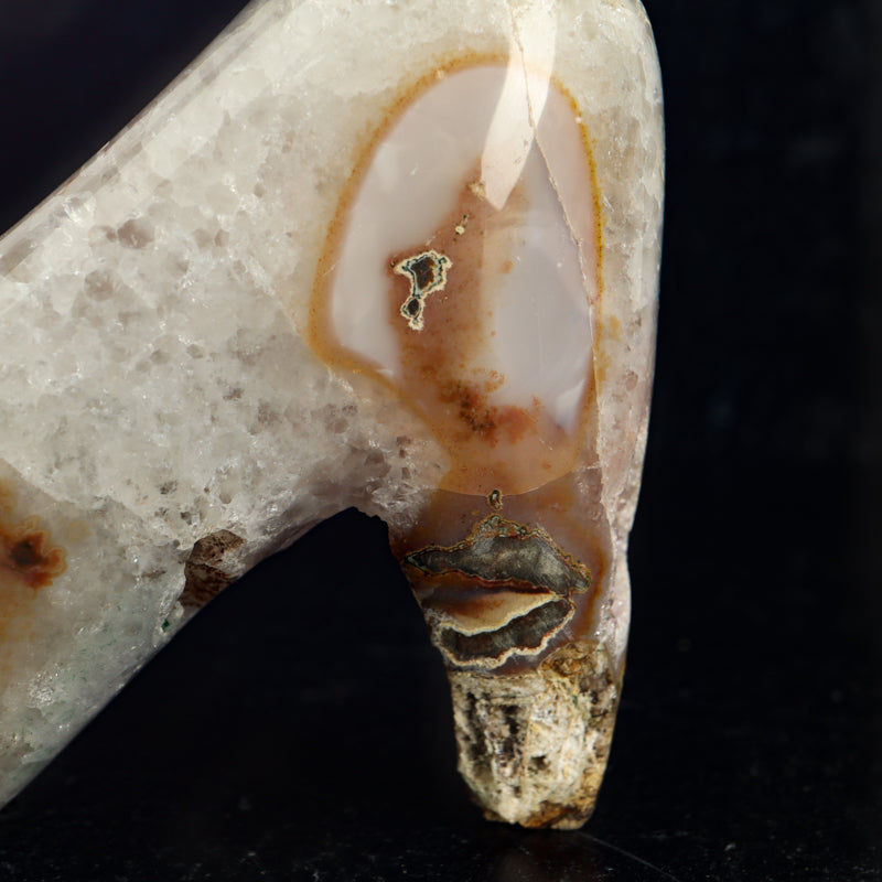 Pink Amethyst Stiletto Crystal Carvings Aquarius