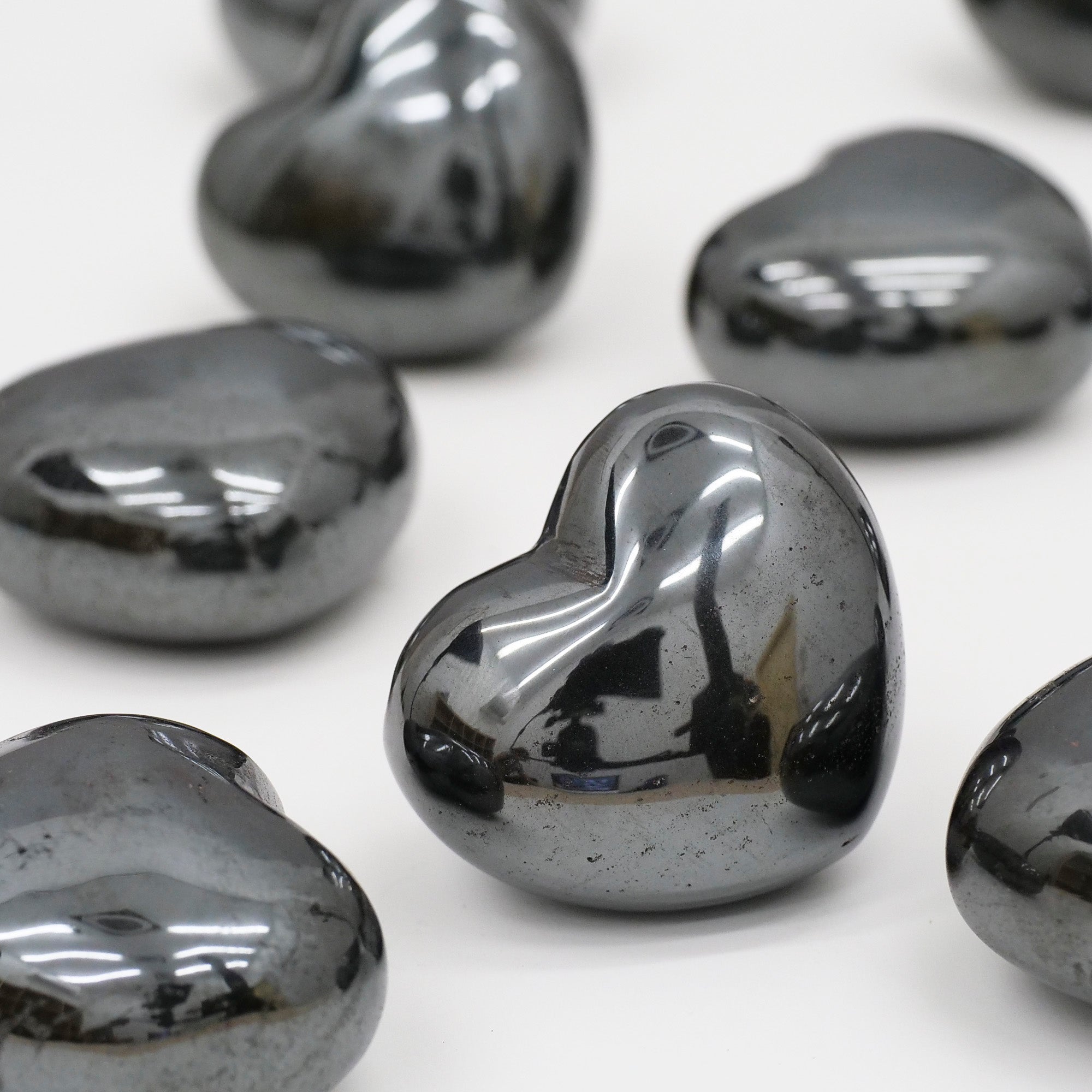 Hematite Heart Crystal Heart Aquarius