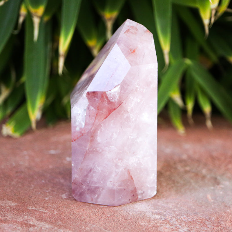 Quartz With Hematite Crystal Point Crystal Point Crystal Magic