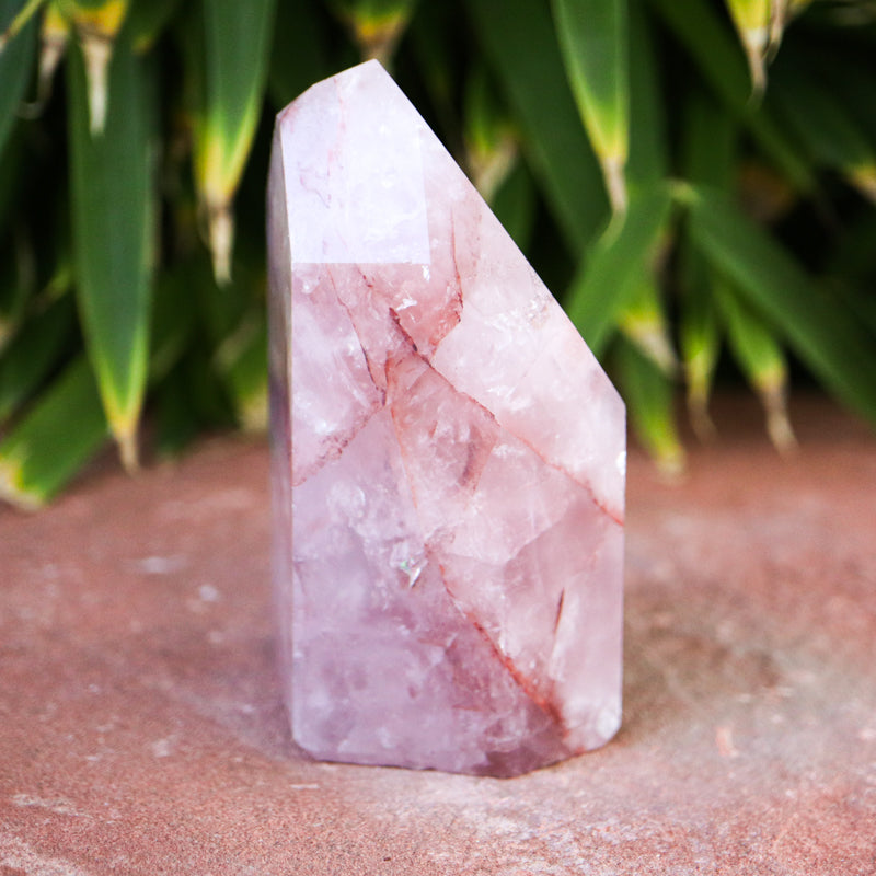 Quartz With Hematite Crystal Point Crystal Point Crystal Magic
