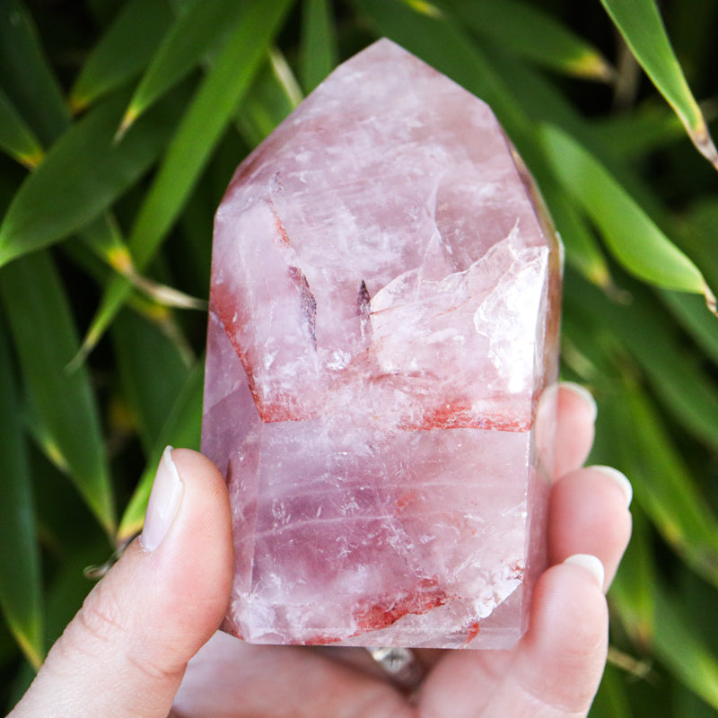 Quartz With Hematite Crystal Point Crystal Point Crystal Magic
