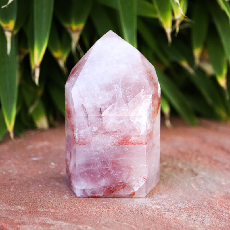 Quartz With Hematite Crystal Point Crystal Point Crystal Magic