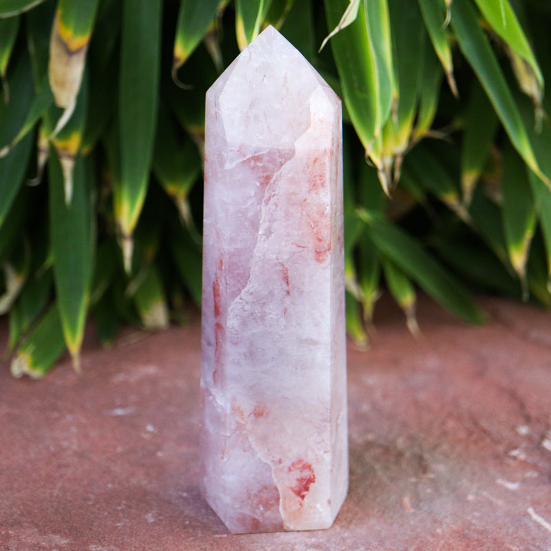Quartz With Hematite Crystal Point Crystal Point Crystal Magic
