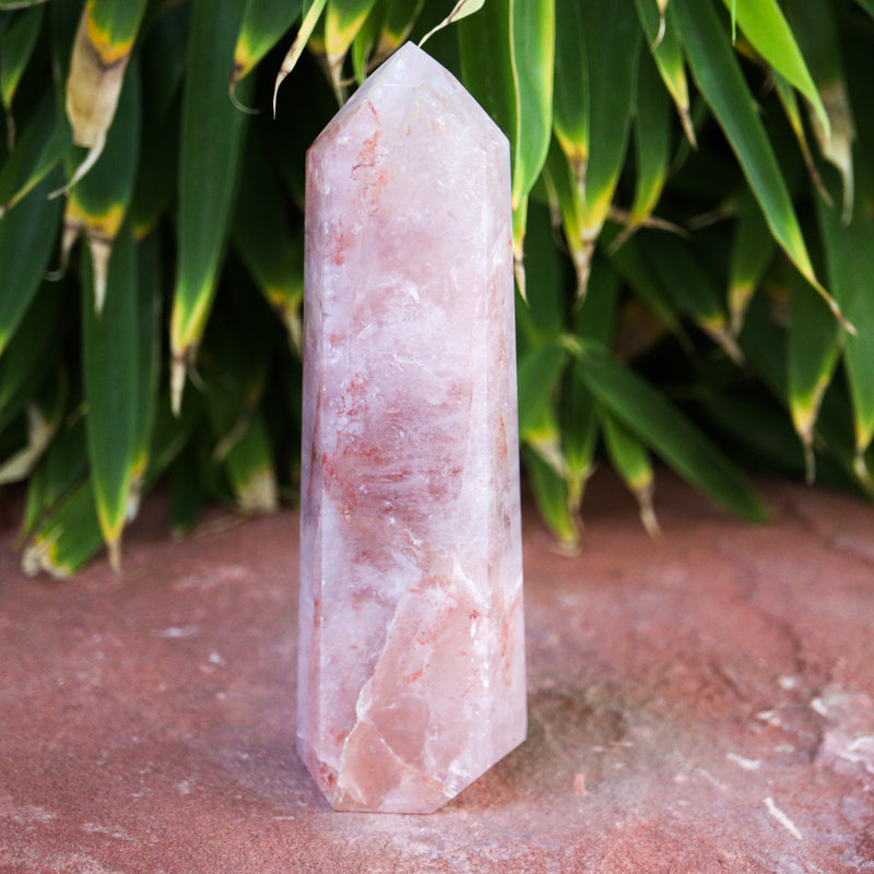 Quartz With Hematite Crystal Point Crystal Point Crystal Magic