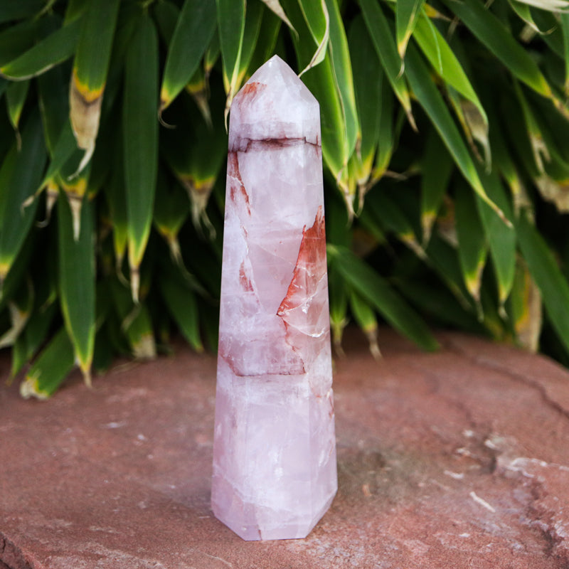 Quartz With Hematite Crystal Point Crystal Point Crystal Magic