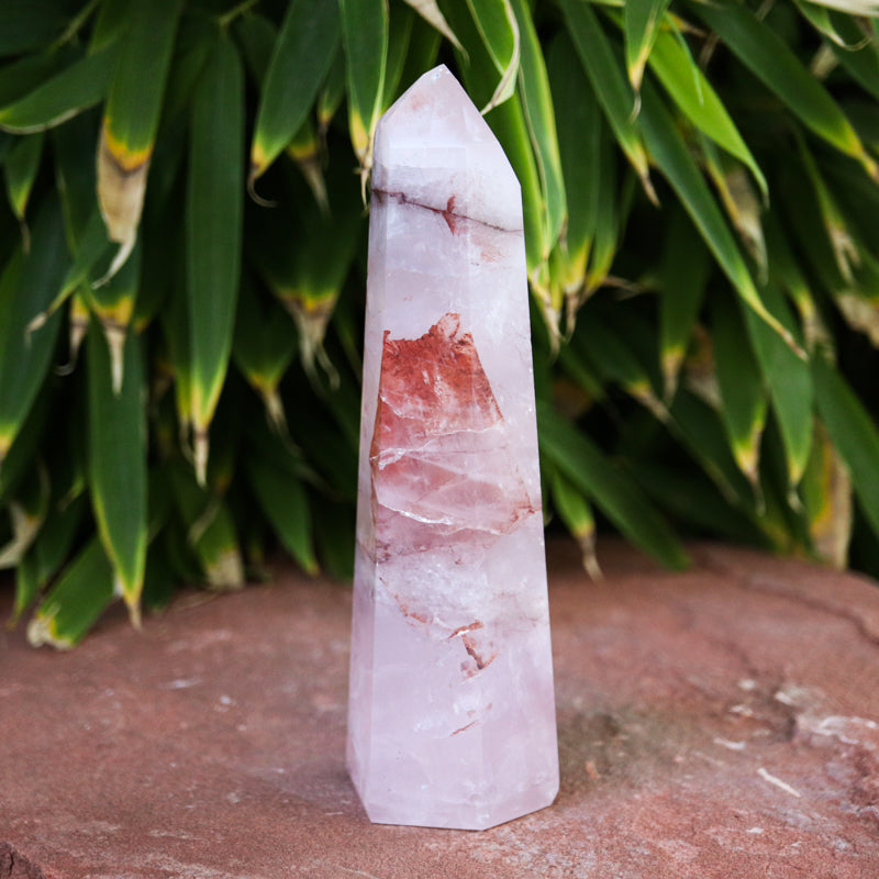 Quartz With Hematite Crystal Point Crystal Point Crystal Magic