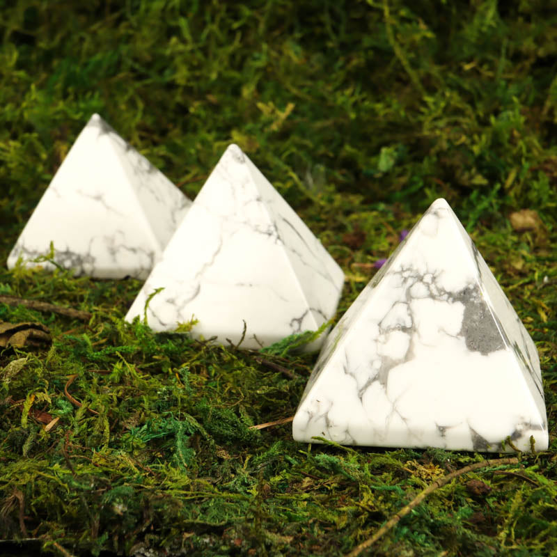 Howlite Pyramid Crystal Pyramid Crystal Magic