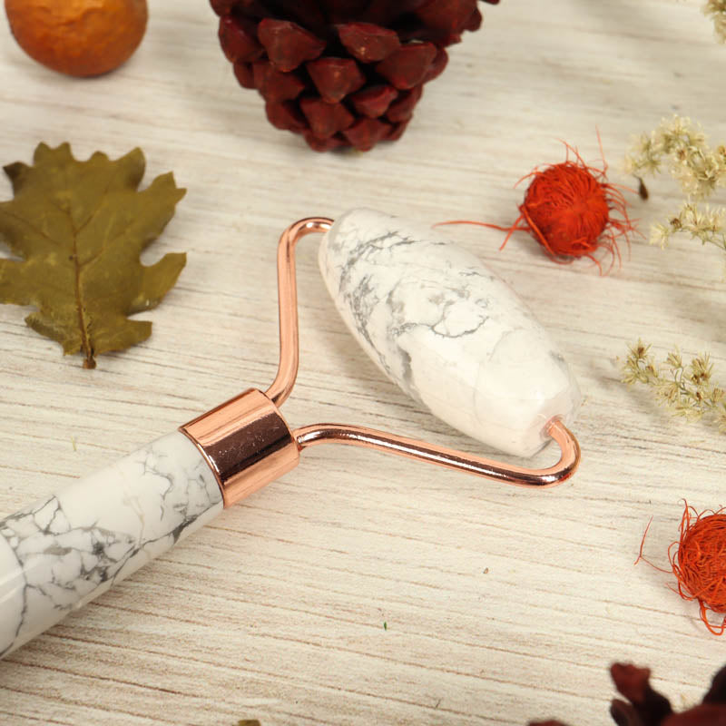 Howlite Massage Roller Body Care: Massage Roller Crystal Magic