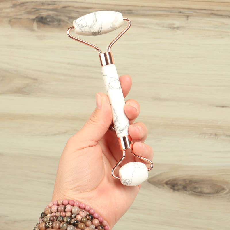 Howlite Massage Roller Body Care: Massage Roller Crystal Magic