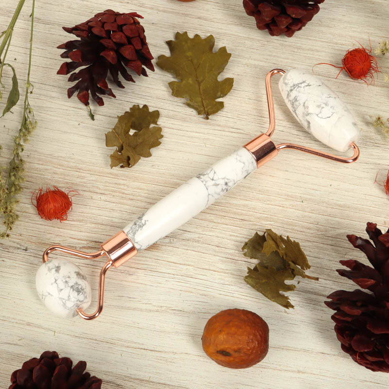 Howlite Massage Roller Body Care: Massage Roller Crystal Magic