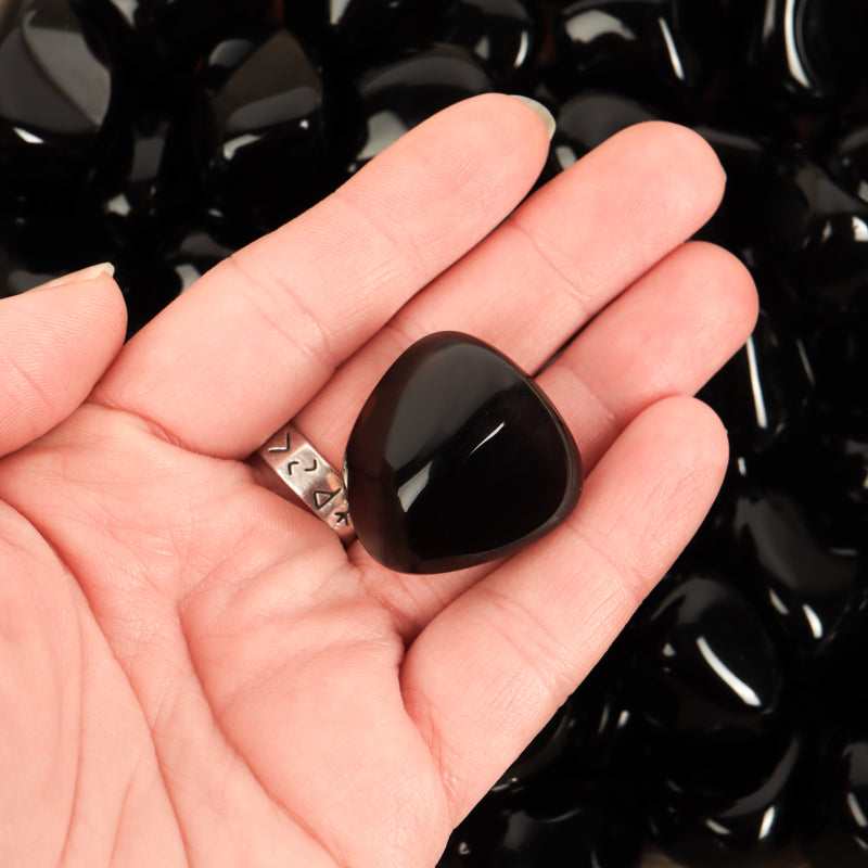 Black Obsidian Tumbled Crystal Tumbled Crystal Magic