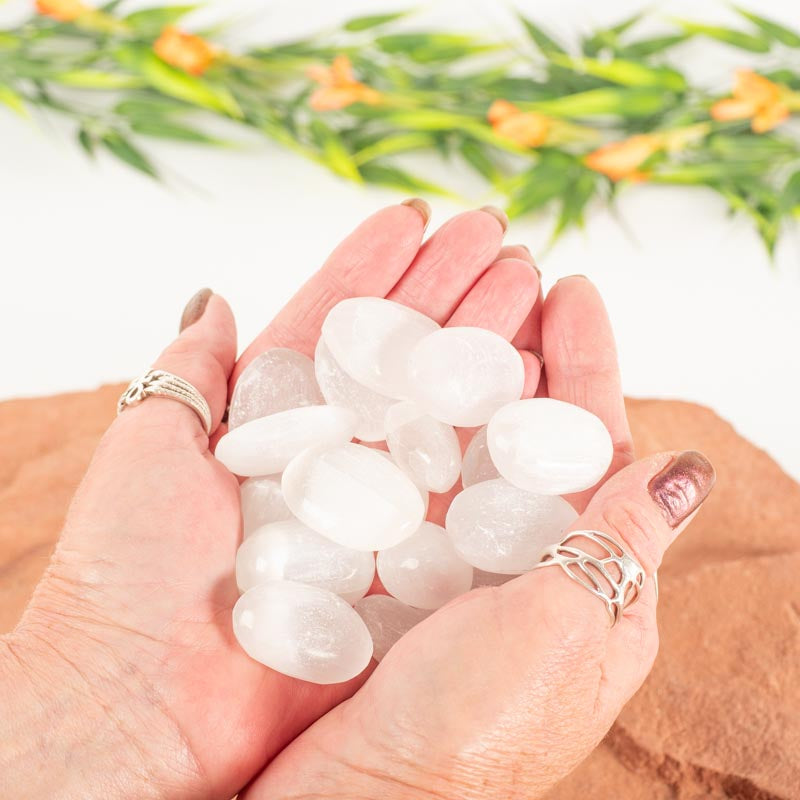 Selenite Tumbled Crystal Tumbled Aquarius