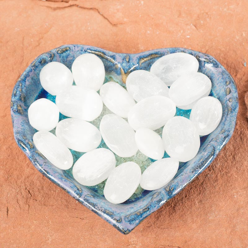 Selenite Tumbled Crystal Tumbled Aquarius