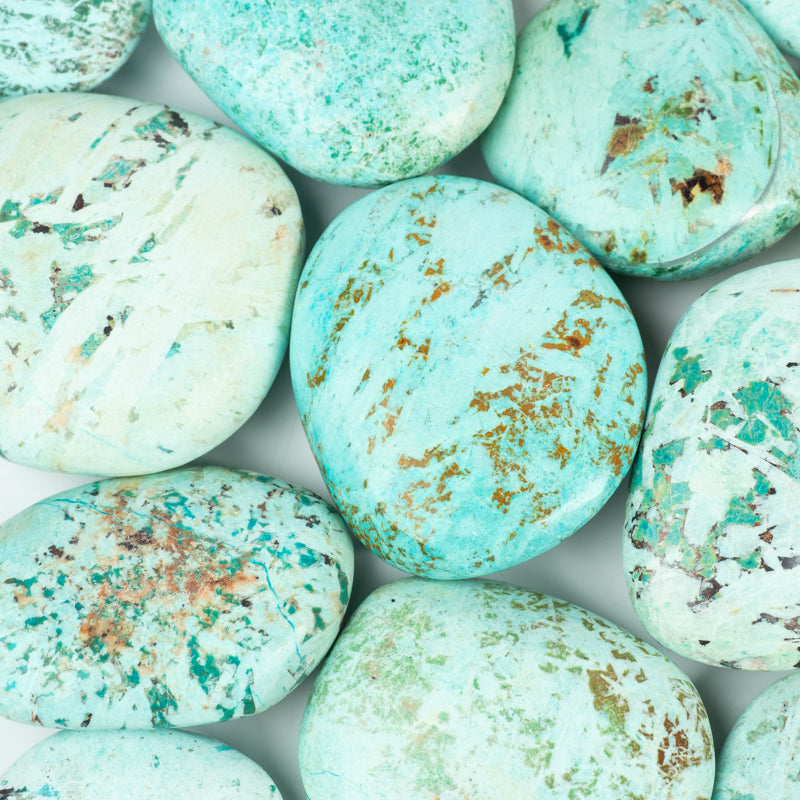 Chrysocolla Palm Stone Crystal Palm Stones Crystal Magic