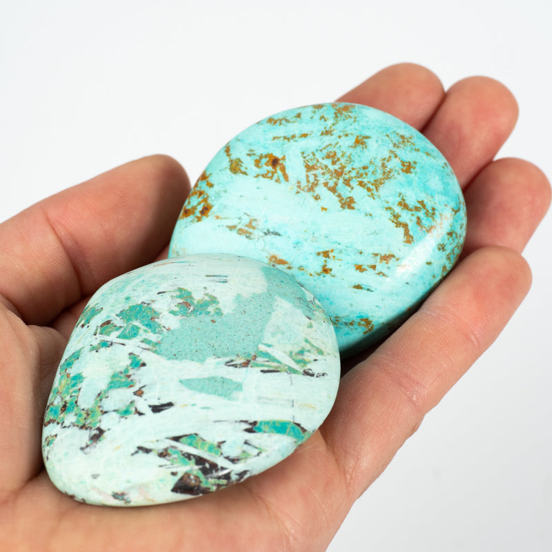 Chrysocolla Palm Stone Crystal Palm Stones Crystal Magic