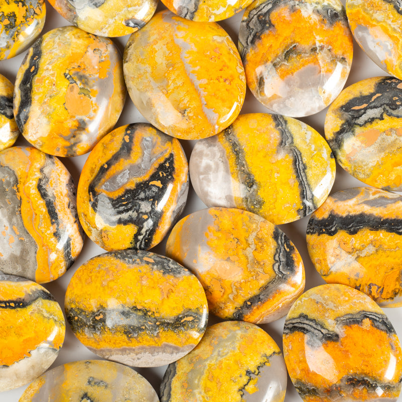 Bumblebee Jasper Palm Stone Crystal Palm Stones Cancer Sign