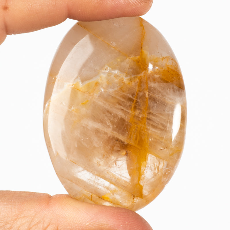 Golden Healer Quartz Palm Stone Crystal Palm Stones Crystal Magic 