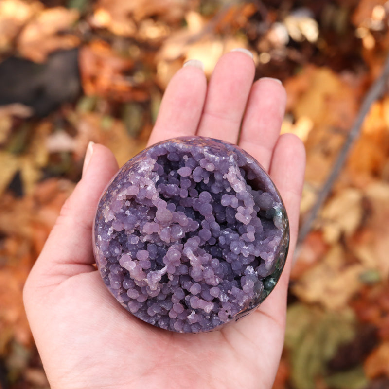 Grape Agate Sphere Crystal Sphere Starborn Creations 