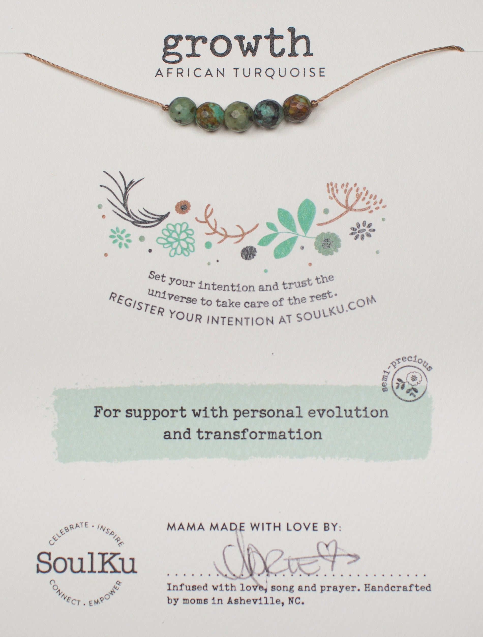 SoulKu Intention Necklaces Jewelry: Necklace Crystal Magic online Growth 