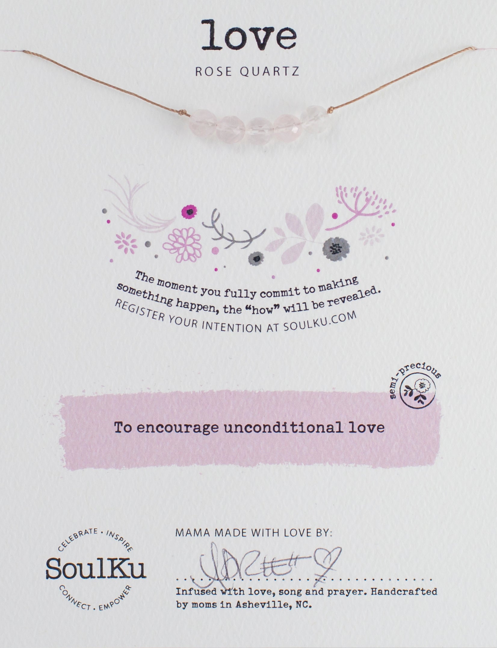 SoulKu Intention Necklaces Jewelry: Necklace Crystal Magic online Love 