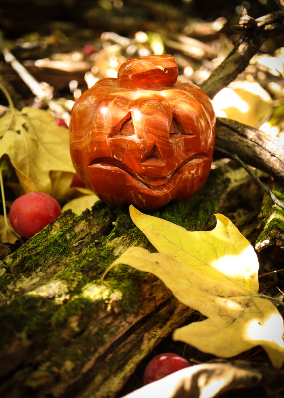 Red Jasper Pumpkin Crystal Carvings Aries