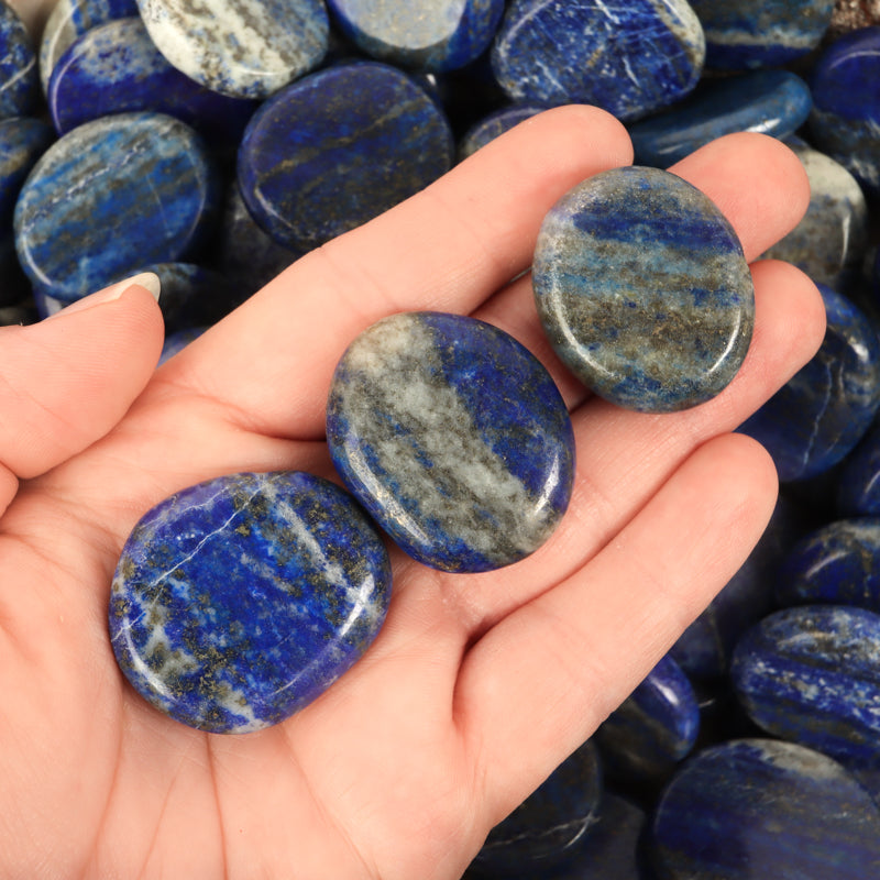 Lapis Lazuli Palm Stone Crystal Palm Stones Crystal Magic Small