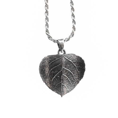 Sterling Silver Leaf Pendant Jewelry: Pendant Crystal Magic 