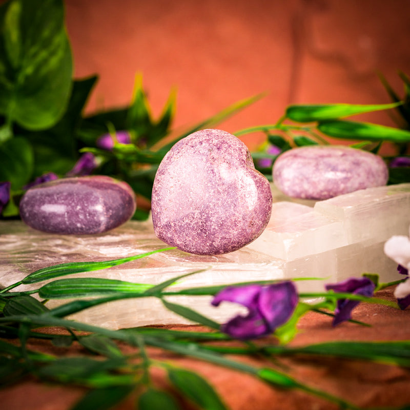 Lepidolite Heart Crystal Heart Crystal Magic