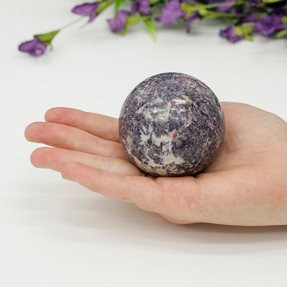 Lepidolite Sphere Crystal Sphere Crystal Magic