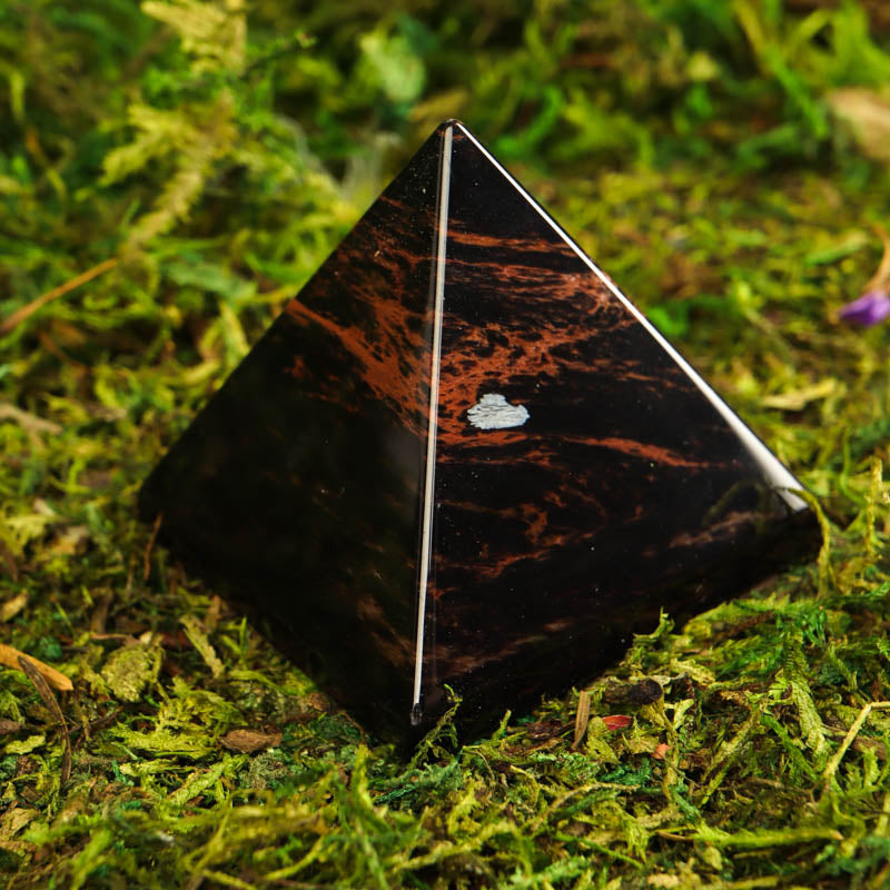 Mahogany Obsidian Pyramid Crystal Pyramid Crystal Magic