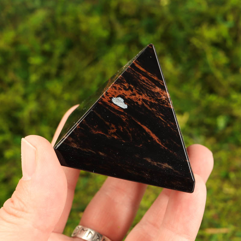 Mahogany Obsidian Pyramid Crystal Pyramid Crystal Magic