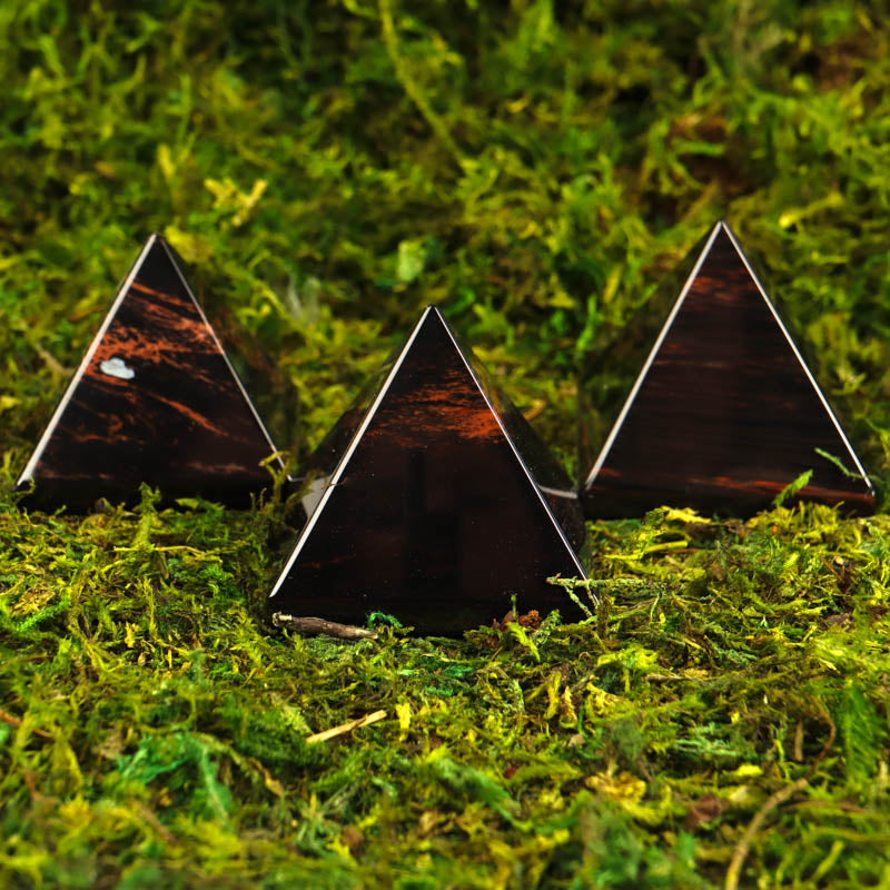 Mahogany Obsidian Pyramid Crystal Pyramid Crystal Magic