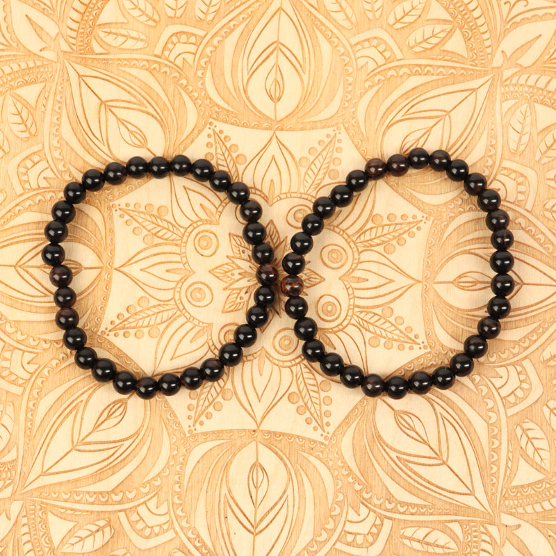 Mahogany Obsidian Bracelet Jewelry: Bracelet Milk and Honey