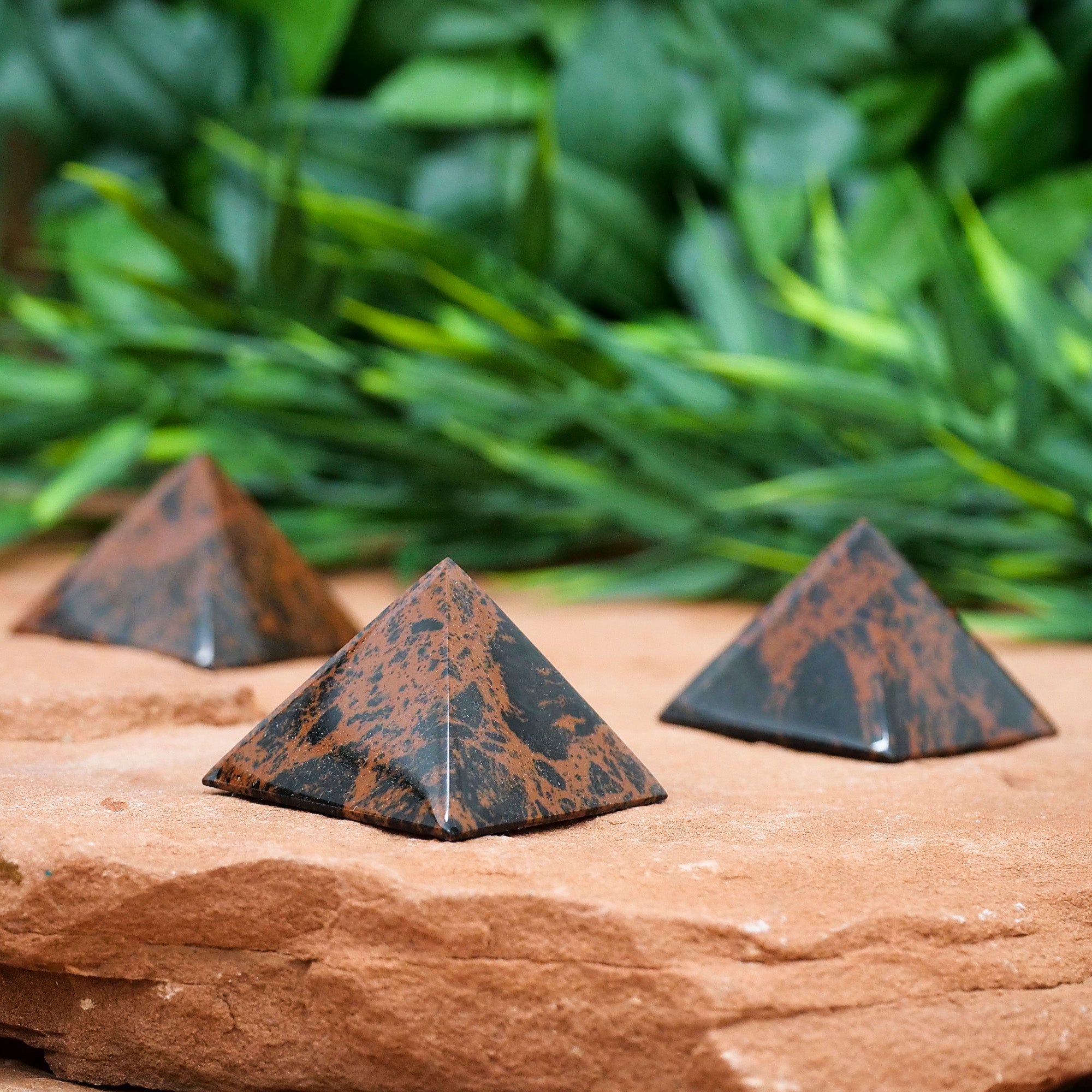 Mahogany Obsidian Pyramid Crystal Pyramid Crystal Magic