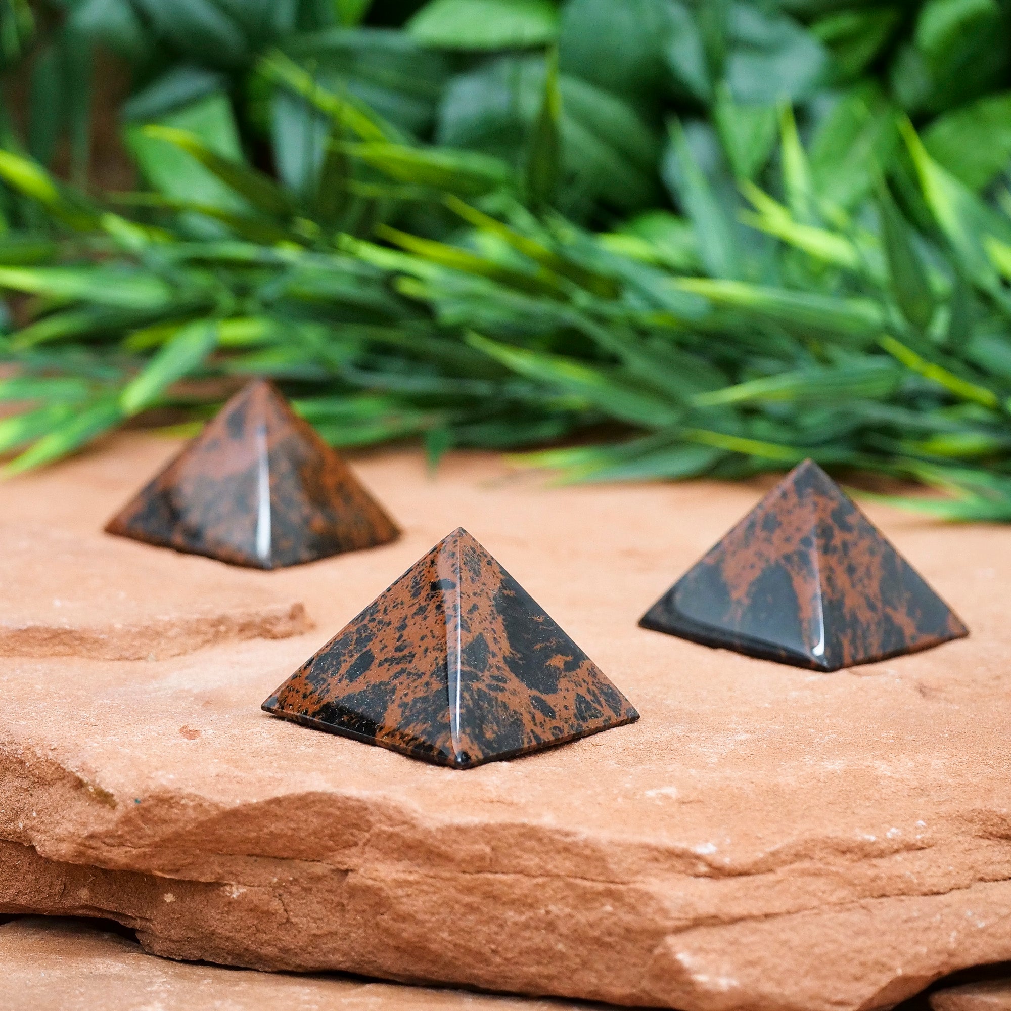 Mahogany Obsidian Pyramid Crystal Pyramid Crystal Magic