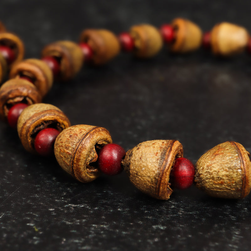 Eucalyptus Pod Prayer Beads Wrist mala Jewelry: Mala Namu Baru