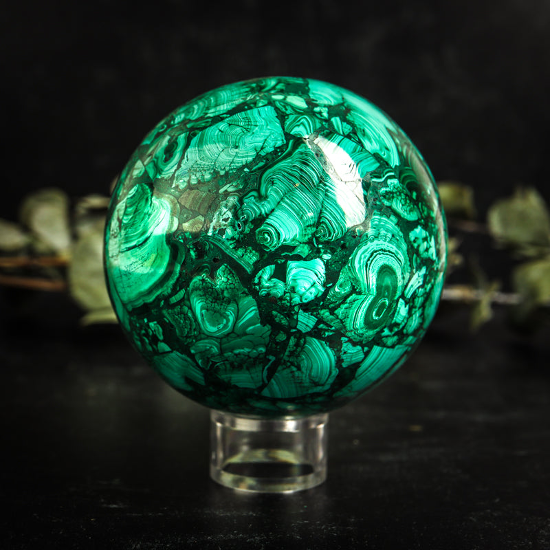 Malachite Sphere Crystal Sphere Crystal Magic