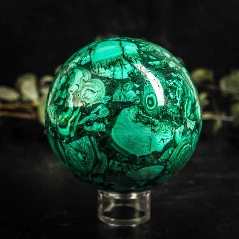 Malachite Sphere Crystal Sphere Crystal Magic