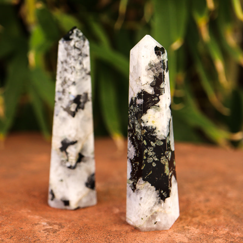Rainbow Moonstone Point Crystal Point Crystal Magic