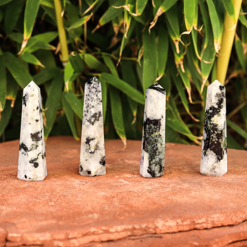 Rainbow Moonstone Point Crystal Point Crystal Magic