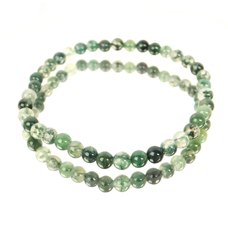 Moss Agate Bracelet Jewelry: Bracelet Crystal Magic 4mm