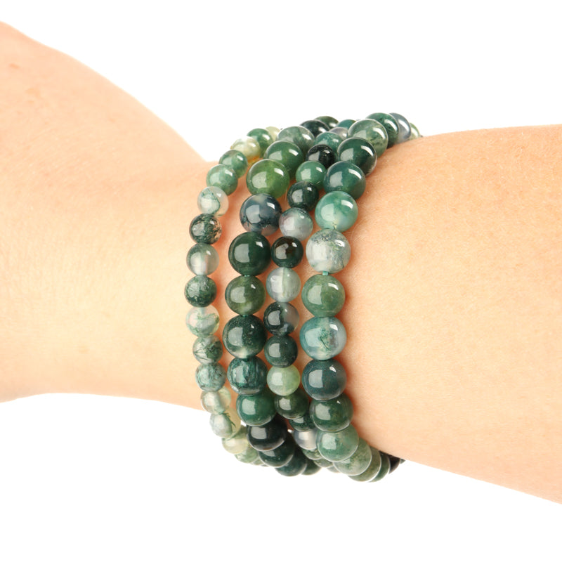 Moss Agate Bracelet Jewelry: Bracelet Crystal Magic