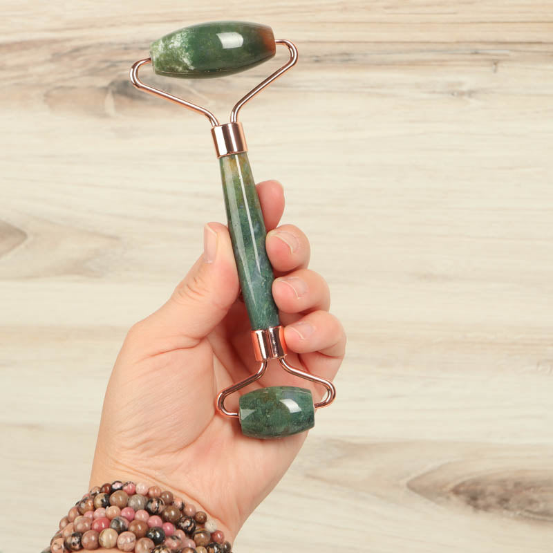 Moss Agate Massage Roller Body Care: Massage Roller Crystal Magic online