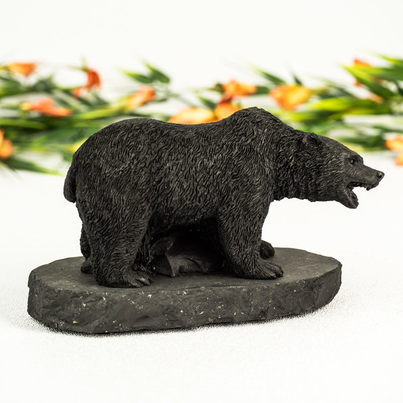 Shungite Bear Crystal Carvings Crystal Magic
