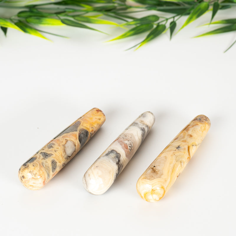 Crazy Lace Agate Crystal Wand Crystal Wand Aries