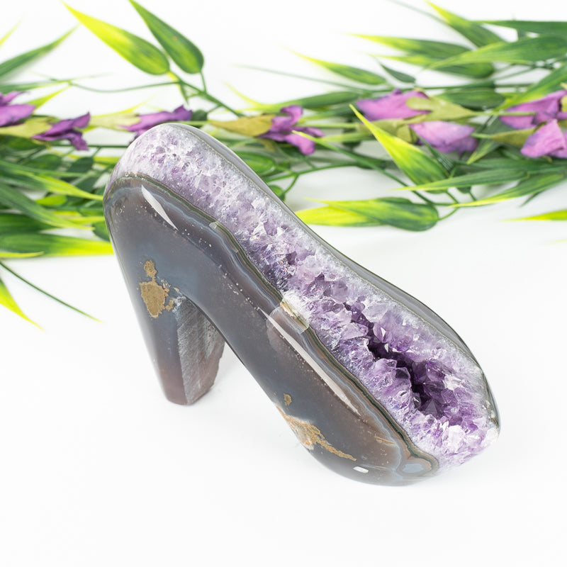 Amethyst Stiletto Crystal Carvings Aquarius
