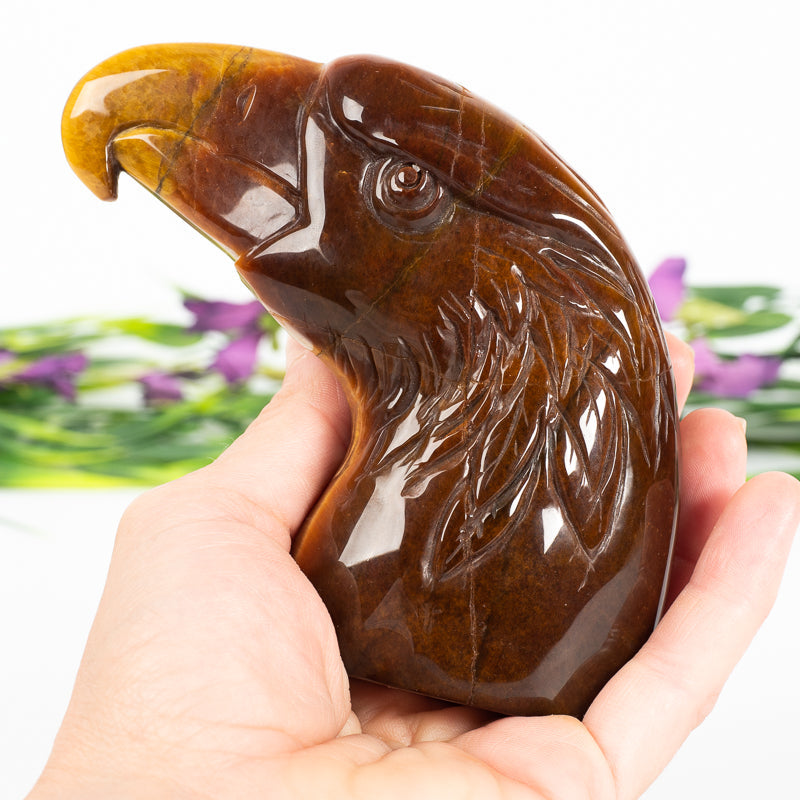 Tiger's Eye Eagle Crystal Carvings Crystal Magic