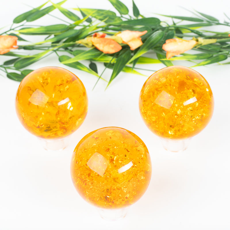 Amber Sphere Crystal Sphere Aries