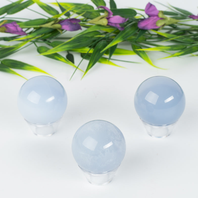 Blue Chalcedony Sphere Crystal Sphere Cancer Sign